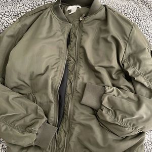 Women’s Army Green Bomber Jacket